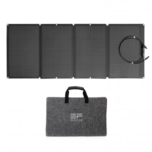 ECOFLOW PANEL SOLAR 160W Generador de bateria Solar Estacion energia portatil