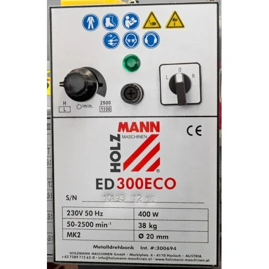 Torno para metal ED300ECO_230V HOLZMANN Torno para metal ED300ECO_230V HOLZMANN