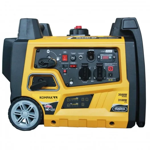 Generador Inverter Dual Fuel Gas GLP / Gasolina 3500 w KOMPAK KGG34Ei-DF Generador Inverter Dual Fuel Gas GLP / Gasolina 3500 w KOMPAK KGG34Ei-DF