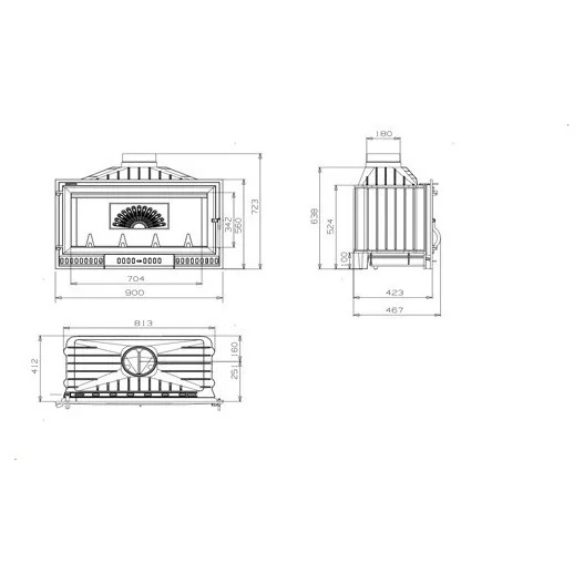 ESTUFA DE LEÑA HOGAR IRON 90 Eider... ESTUFA DE LEÑA HOGAR IRON 90 Eider...