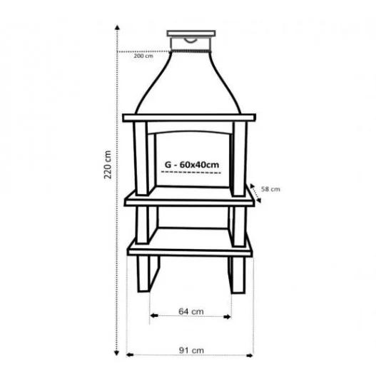 Barbacoa de obra prefabricada para... Barbacoa de obra prefabricada para...