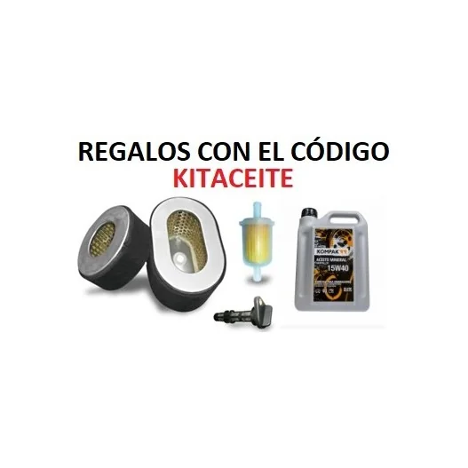 Aceite 15W40 2L + Kit mantenimiento...