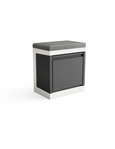 ​Modulo Bancada con basura Kitaway Blanco y Gris con 42 x 63 x 71h cm