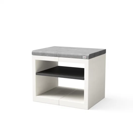 ​Modulo Bancada Kitaway Blanco y Gris con 84 x 63 x 71h cm