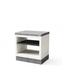 ​Modulo Bancada Kitaway Blanco y Gris con 84 x 63 x 86h cm