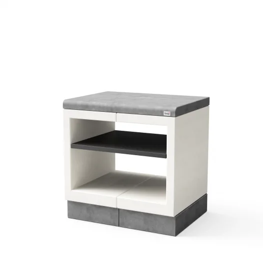 ​Modulo Bancada Kitaway Blanco y Gris con 84 x 63 x 86h cm