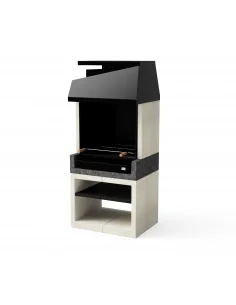 Barbacoa de hormigón Kitaway Otte Blanco y Negro texturado