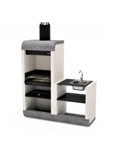 Barbacoa Hormigón Sud Plus y Bancada con fregadero Sud