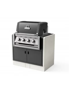 Barbacoa Kitaway Broilking Gas Blanco y Negro con 98 x 73 x86h cm