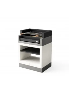 Barbacoa Kitaway Grill Blanco y Gris con 84 x 63 x 115h cm