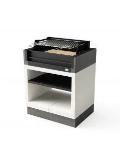 Barbacoa Kitaway Grill Blanco y Gris con 84 x 63 x 115h cm