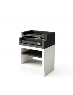 Barbacoa Kitaway Grill Blanco y Negro con rodapé