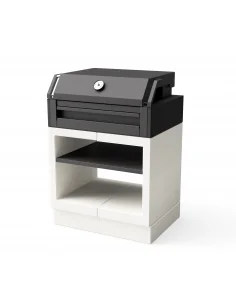 Barbacoa Kitaway Grill Otte Blanco y Negro