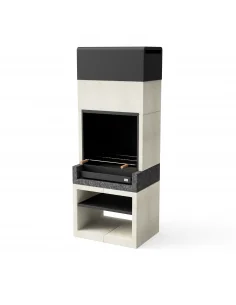 Barbacoa Kitaway hormigón texturizado Blanco y Negro