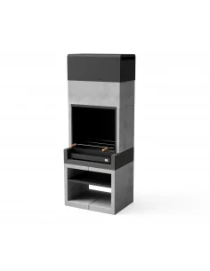 Barbacoa Kitaway Origin hormigón Liso Gris y Negro