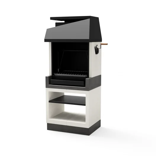 Barbacoa Kitaway Otte Argentina Blanco y Gris con rodapé Barbacoa Kitaway Otte Argentina Blanco y Gris con rodapé