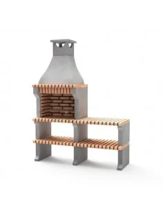 Barbacoa Ladrillo y Hormigón Alcoa XL con bancada