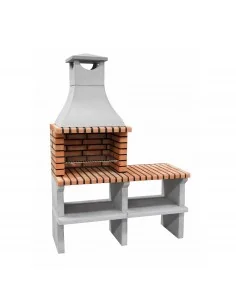 Barbacoa Ladrillo y Hormigón Borba con bancada