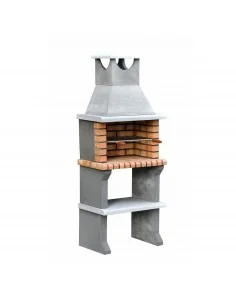 Barbacoa Ladrillo y Hormigón Luna con mini bancada