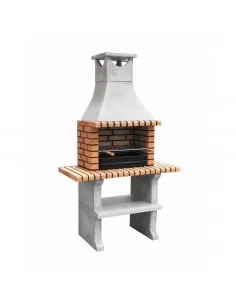 Barbacoa Ladrillo y Hormigón Napoles Plus con 2 Mini Bancadas