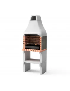 Barbacoa New Iberia en ladrillo y hormigón con cajón