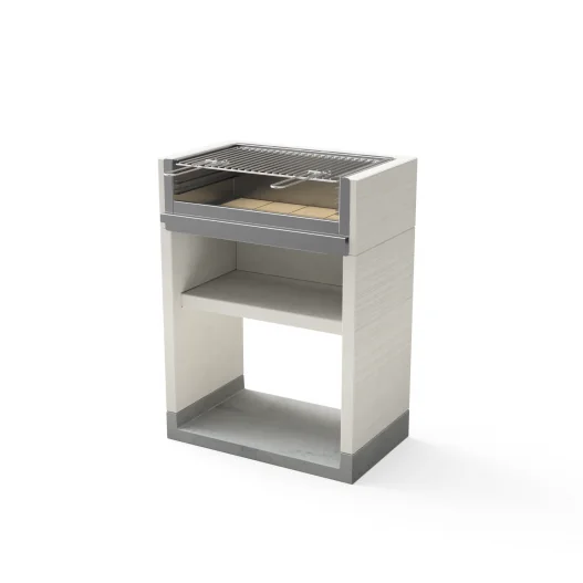 Barbacoa Venit Flex Plus Leña y Carbon con cajón en acero inoxidable y rodape 78 cm Barbacoa Venit Flex Plus Leña y Carbon con cajón en acero inoxidable y rodape 78 cm