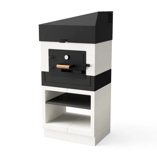 Horno Kitaway Otte Blanco y Negro con rodape