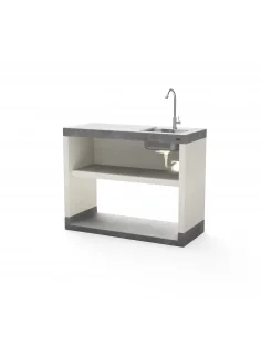 Modulo bancada con fregadero Venit/Plan 2 con 110 x 47 x 88h