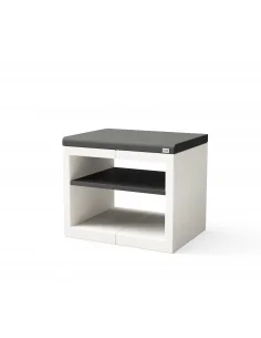 Modulo Bancada Kitaway Blanco y Negro con 84 x 63 x 71h cm