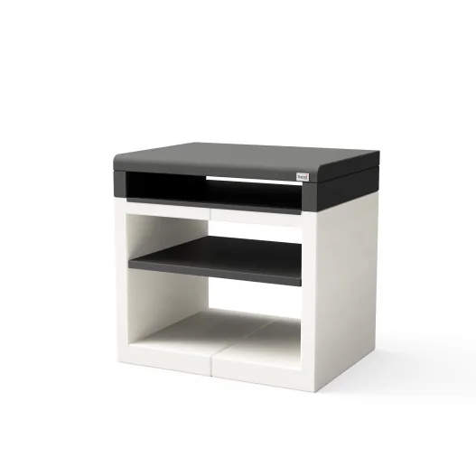 Modulo Bancada Kitaway Blanco y Negro Plus con 84 x 63 x 81h cm