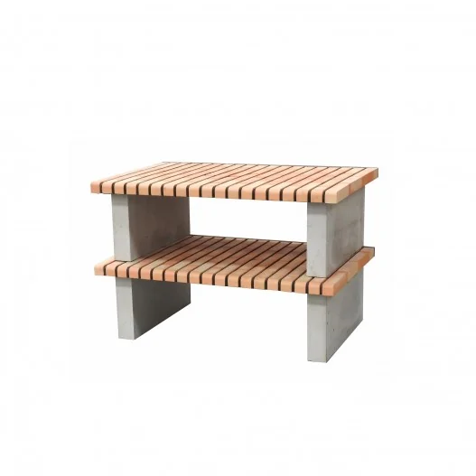 Modulo Bancada Paellero en ladrillo y hormigón