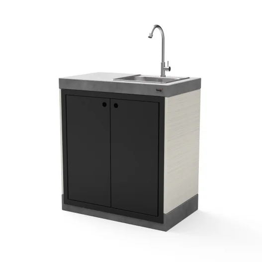 Modulo Bancada Plan/Venit Fregadero y Puertas 78 cm