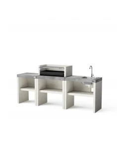 Pack Plan 1 Carbon 78 cm + Modulo Bancada 59 cm + Bancada Fregadero 78 cm