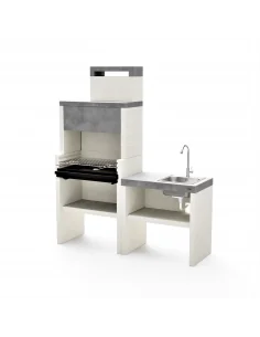 Pack Venit Flex Plus Hotte Barbacoa carbon 78 cm + Bancada fregadero Plan/Venit 78 cm