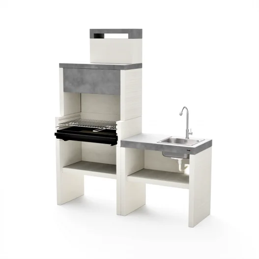 Pack Venit Flex Plus Hotte Barbacoa carbon 78 cm + Bancada fregadero Plan/Venit 78 cm