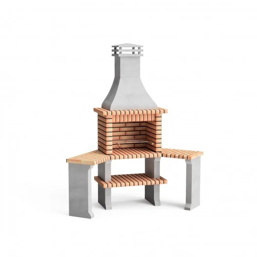 Barbacoa Ladrillo y Hormigón Roma con...