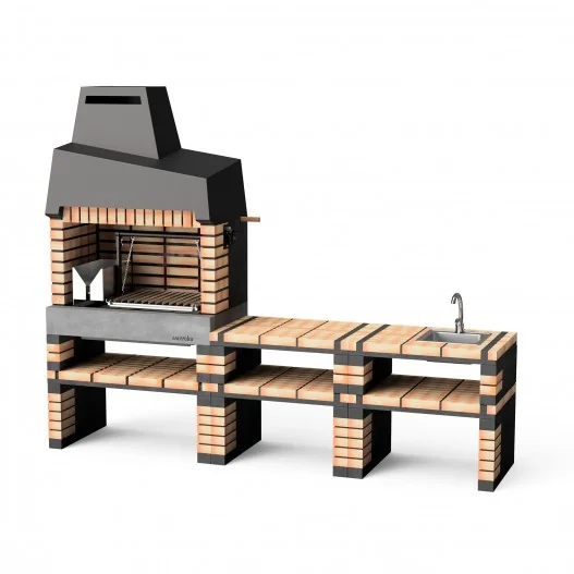 Modulo bancada California en ladrillo... Modulo bancada California en ladrillo...