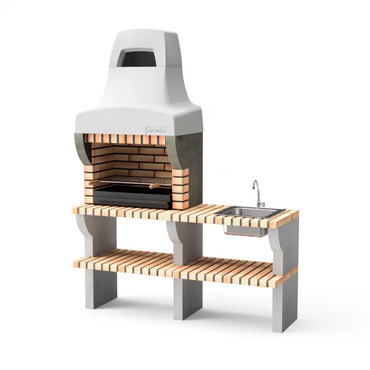 Barbacoa Bailen en ladrillo y... Barbacoa Bailen en ladrillo y...