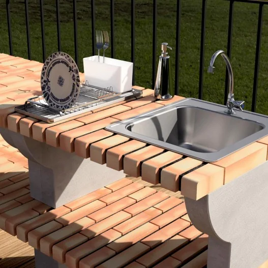 Barbacoa Bailen en ladrillo y... Barbacoa Bailen en ladrillo y...