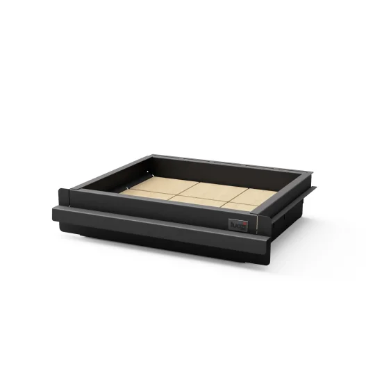 Cajón Venit en acero pintado de negro...