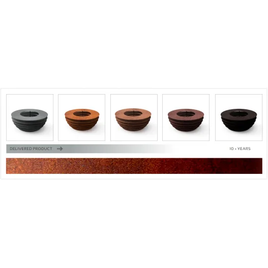 Fire pit PHOBOS en acero corten Fire pit PHOBOS en acero corten