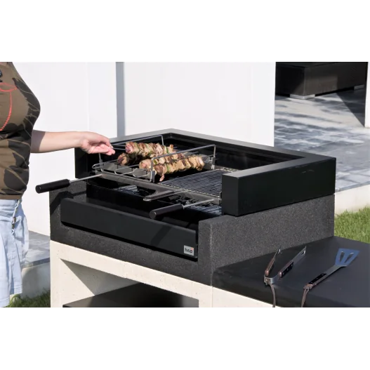 Cajon Kitaway Grill en acero negro... Cajon Kitaway Grill en acero negro...