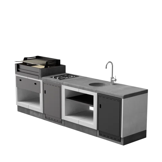 Modulo Bancada Kitaway Blanco y Gris... Modulo Bancada Kitaway Blanco y Gris...