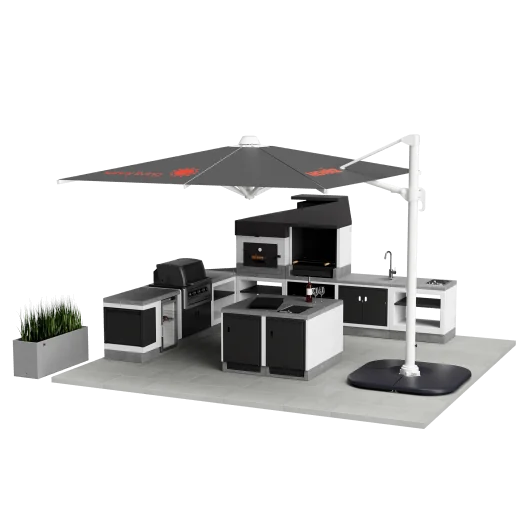 Modulo Bancada Kitaway Blanco y Gris... Modulo Bancada Kitaway Blanco y Gris...