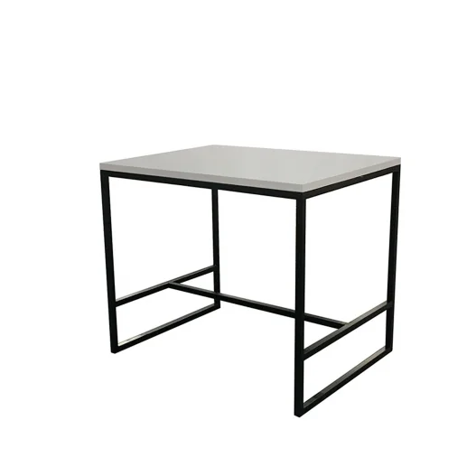 Mesa Tribeca en hormigón gris liso....