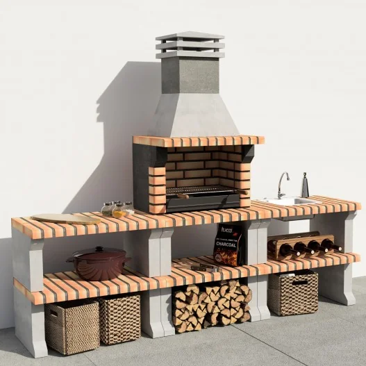 Cocina exterior set de Barbacoa Liz +... Cocina exterior set de Barbacoa Liz +...