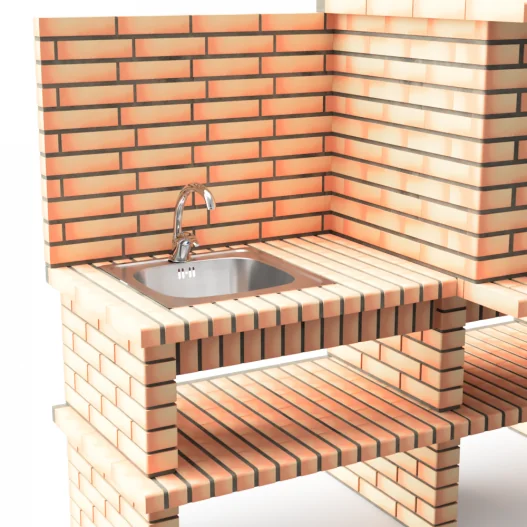 Barbacoa Ladrillo y Hormigón Luxor... Barbacoa Ladrillo y Hormigón Luxor...