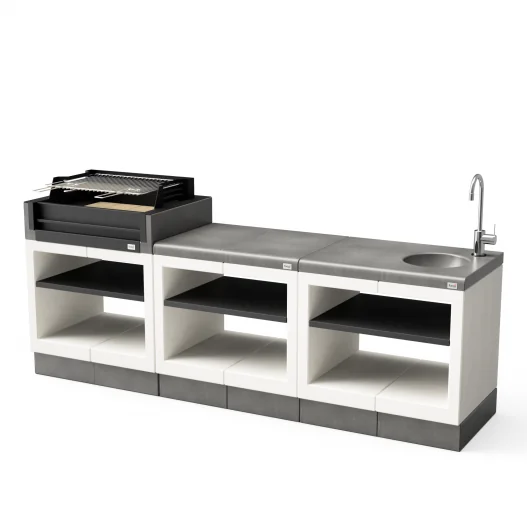 Cocina exterior set de Barbacoa...