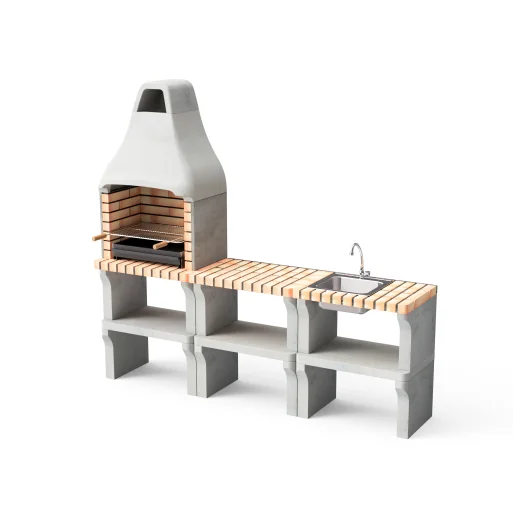 Cocina exterior set de Barbacoa New...