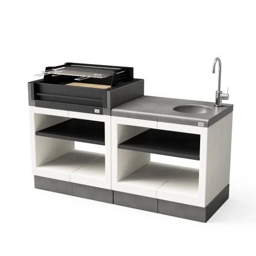 Cocina exterior set de Barbacoa...